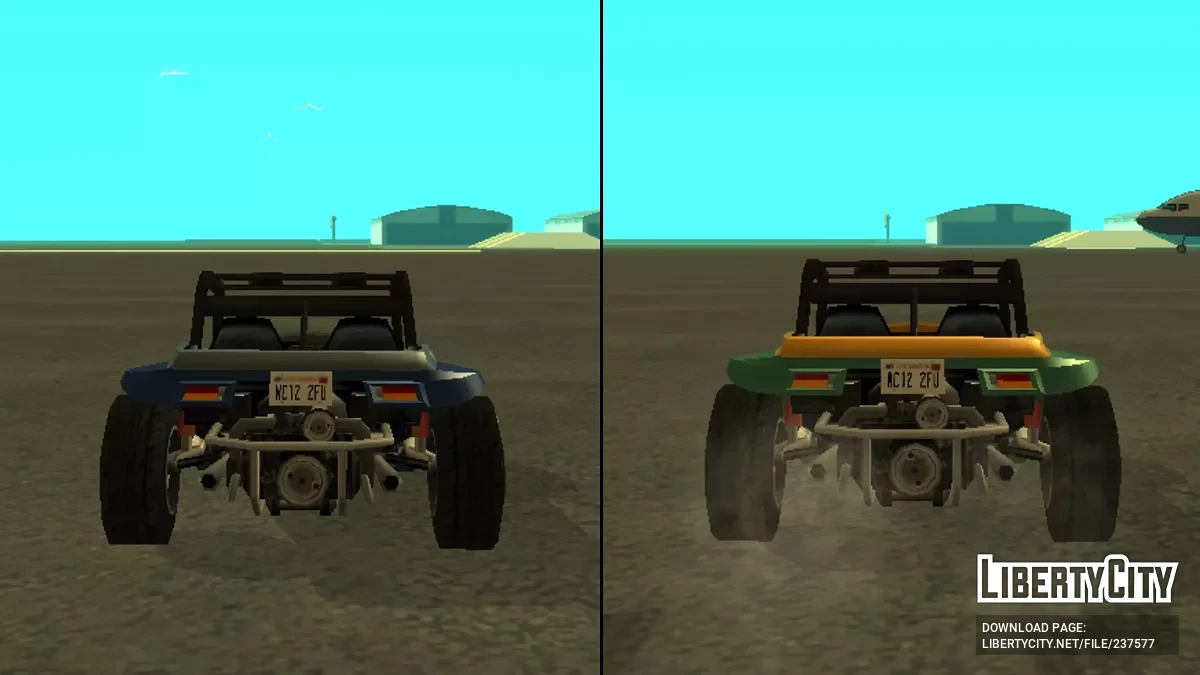 Улучшенная физика автомобилей / GTA San Andreas