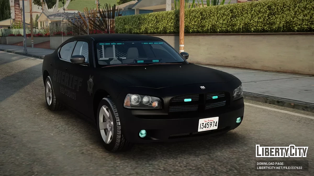 Dodge Charger 2007 Red County Sheriff Department CO-4 / GTA San Andreas