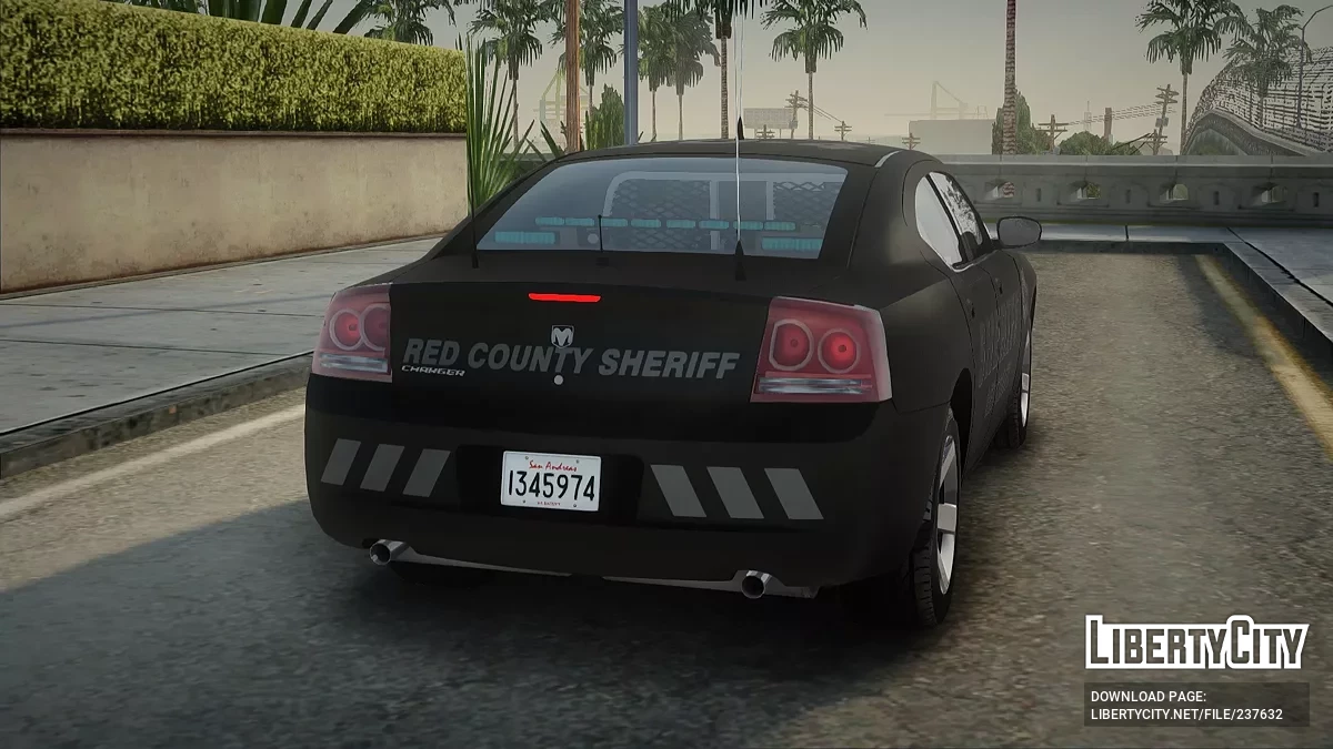 Dodge Charger 2007 Red County Sheriff Department CO-4 / GTA San Andreas