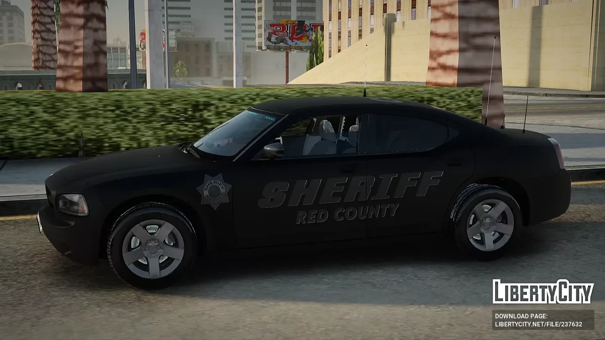 Dodge Charger 2007 Red County Sheriff Department CO-4 / GTA San Andreas