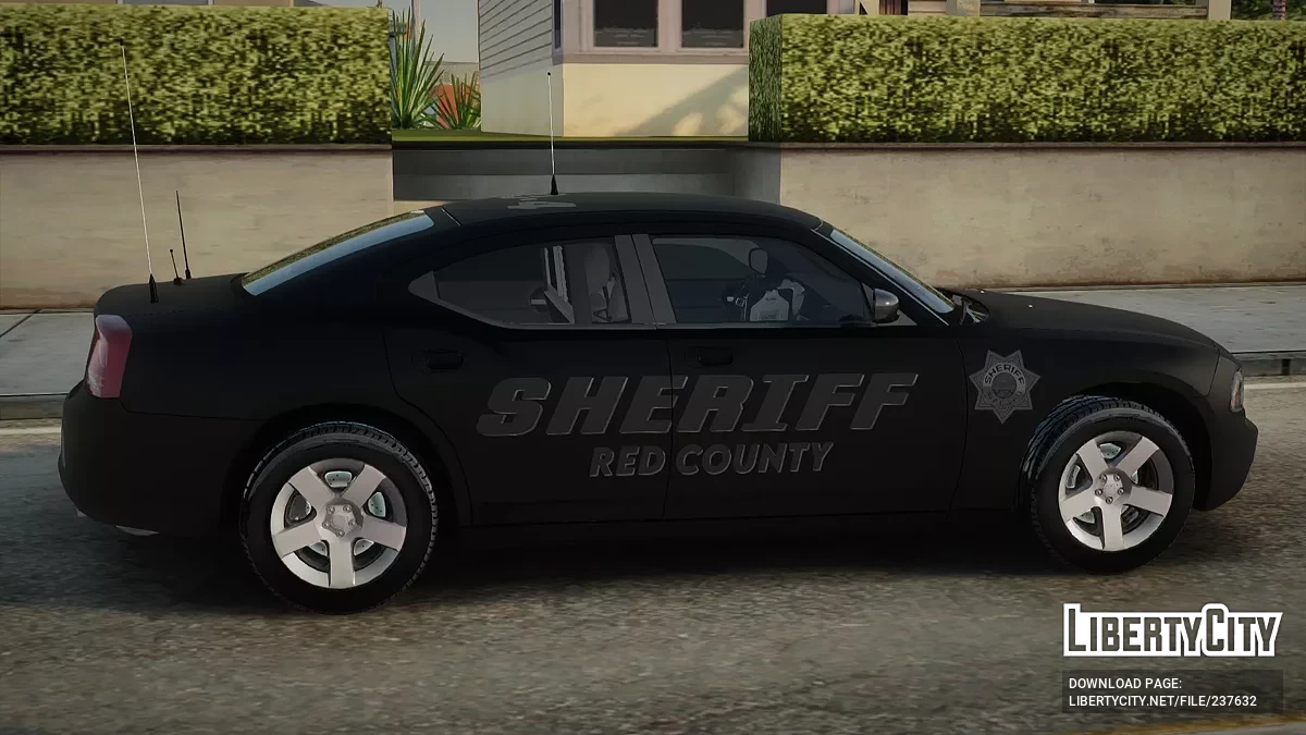 Dodge Charger 2007 Red County Sheriff Department CO-4 / GTA San Andreas