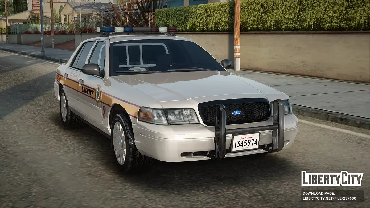 Ford Crown Victoria 2006 Red County Sheriff Department CO-2 / GTA San Andreas