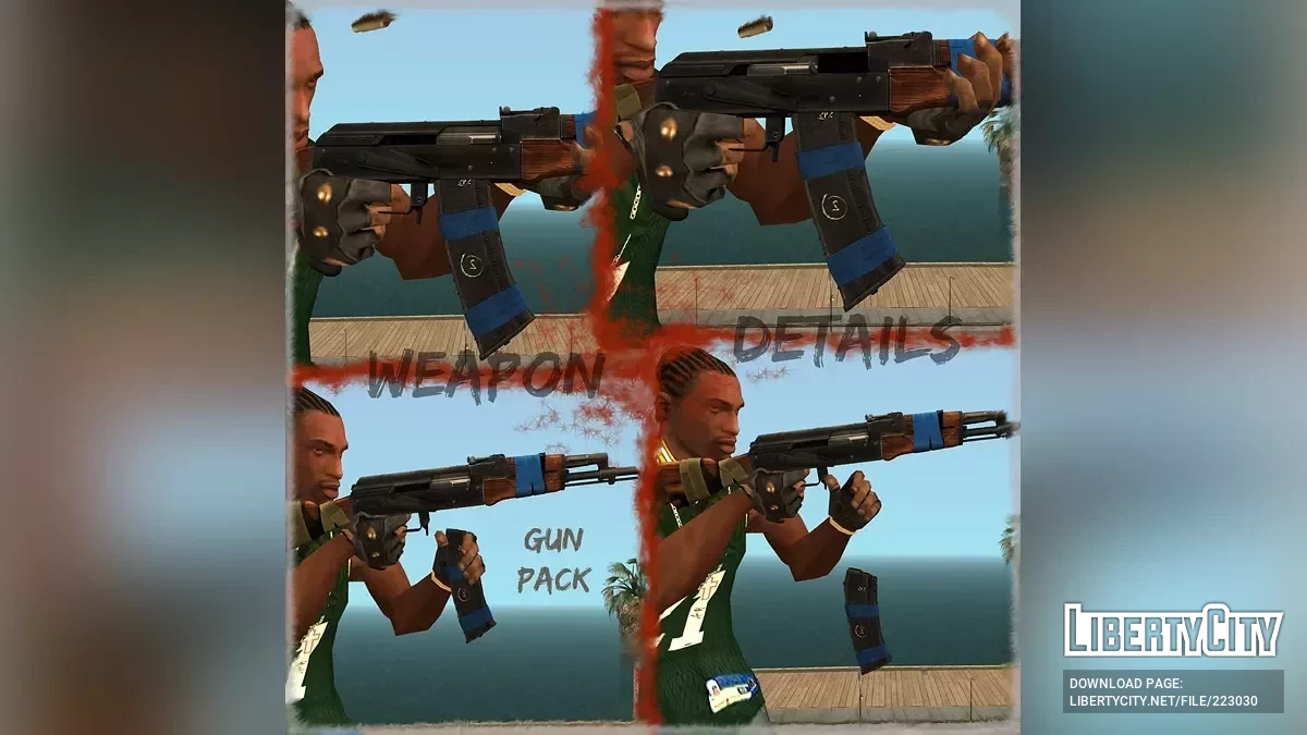 Сборник оружия с адаптацией к "Weapon Details" / GTA San Andreas