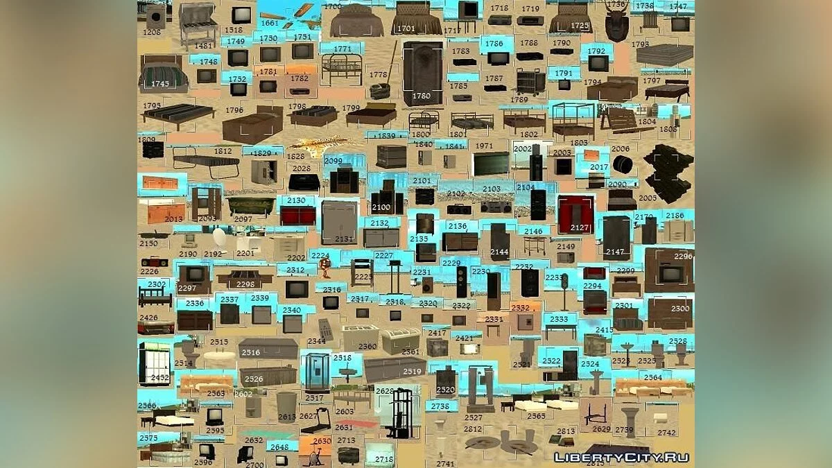 ID's всех объектов в GTA: San Andreas / GTA San Andreas