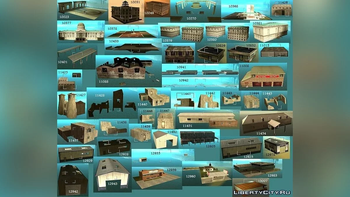 ID's всех объектов в GTA: San Andreas / GTA San Andreas