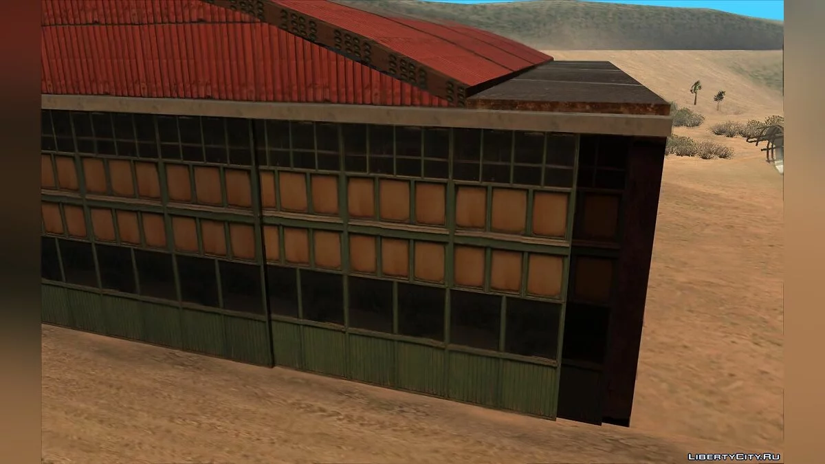 Новые текстуры для ангара в заброшенном аэропорту   / GTA San Andreas