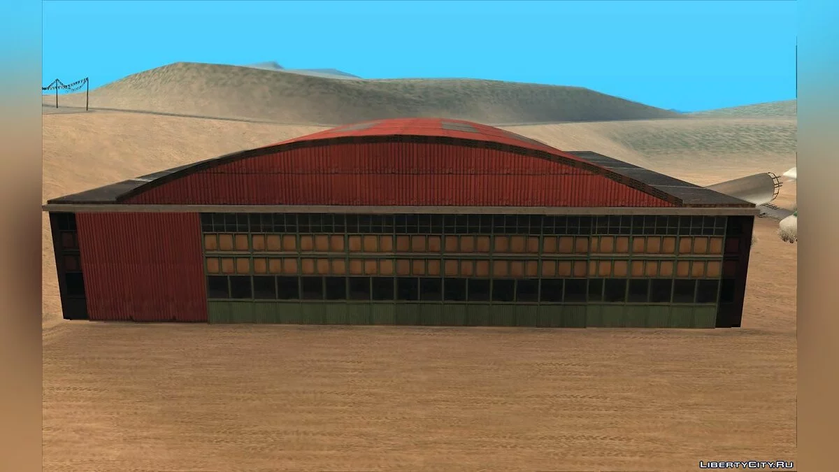 Новые текстуры для ангара в заброшенном аэропорту   / GTA San Andreas