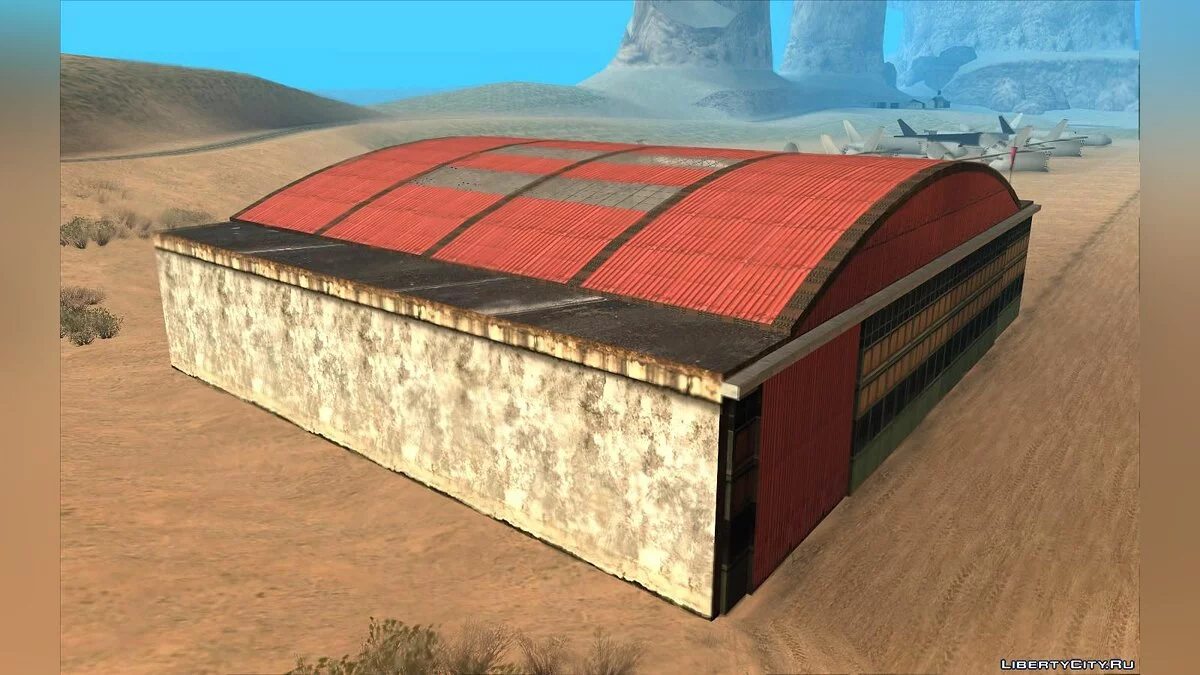 Новые текстуры для ангара в заброшенном аэропорту   / GTA San Andreas
