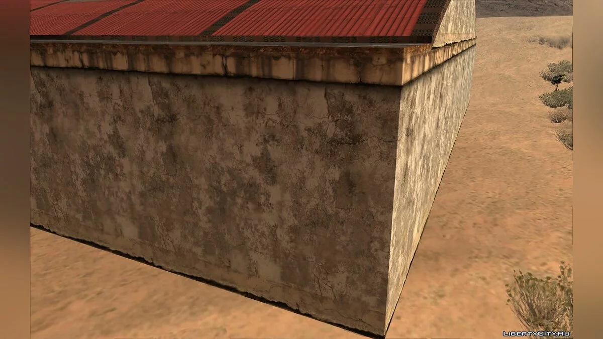 Новые текстуры для ангара в заброшенном аэропорту   / GTA San Andreas