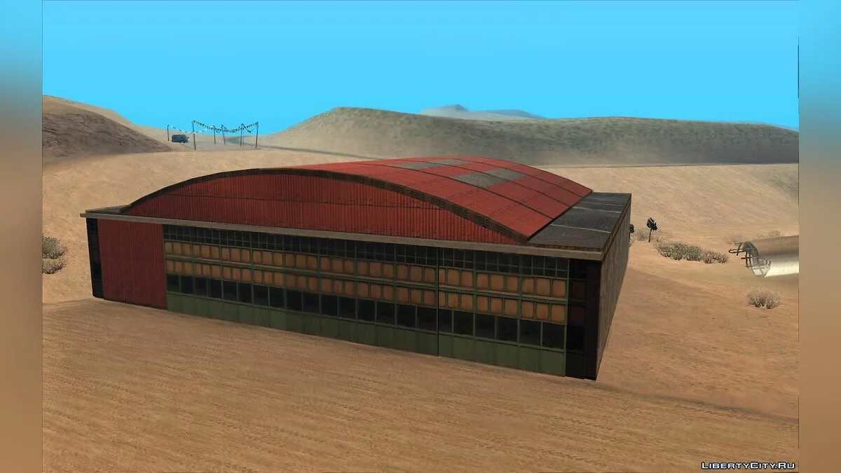 Новые текстуры для ангара в заброшенном аэропорту   / GTA San Andreas