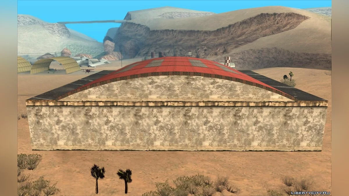 Новые текстуры для ангара в заброшенном аэропорту   / GTA San Andreas