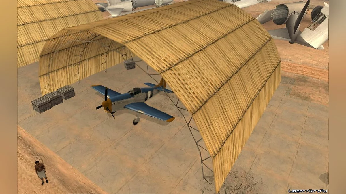 Новые текстуры для ангара в заброшенном аэропорту   / GTA San Andreas