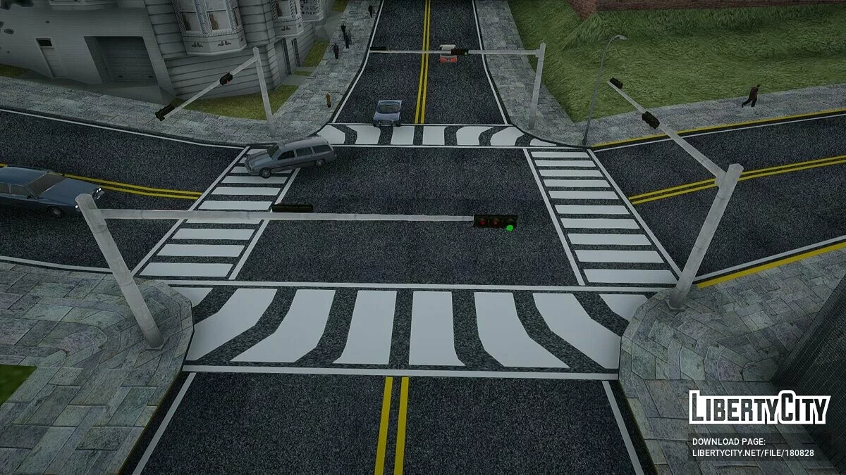 Новые текстуры дороги в Сан-Фиерро / GTA San Andreas