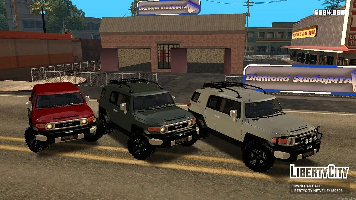 Toyota FJ Cruiser + CCD / GTA San Andreas