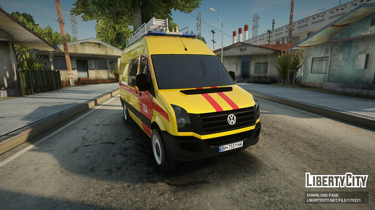 Volkswagen Crafter Газовая служба Украины / GTA San Andreas