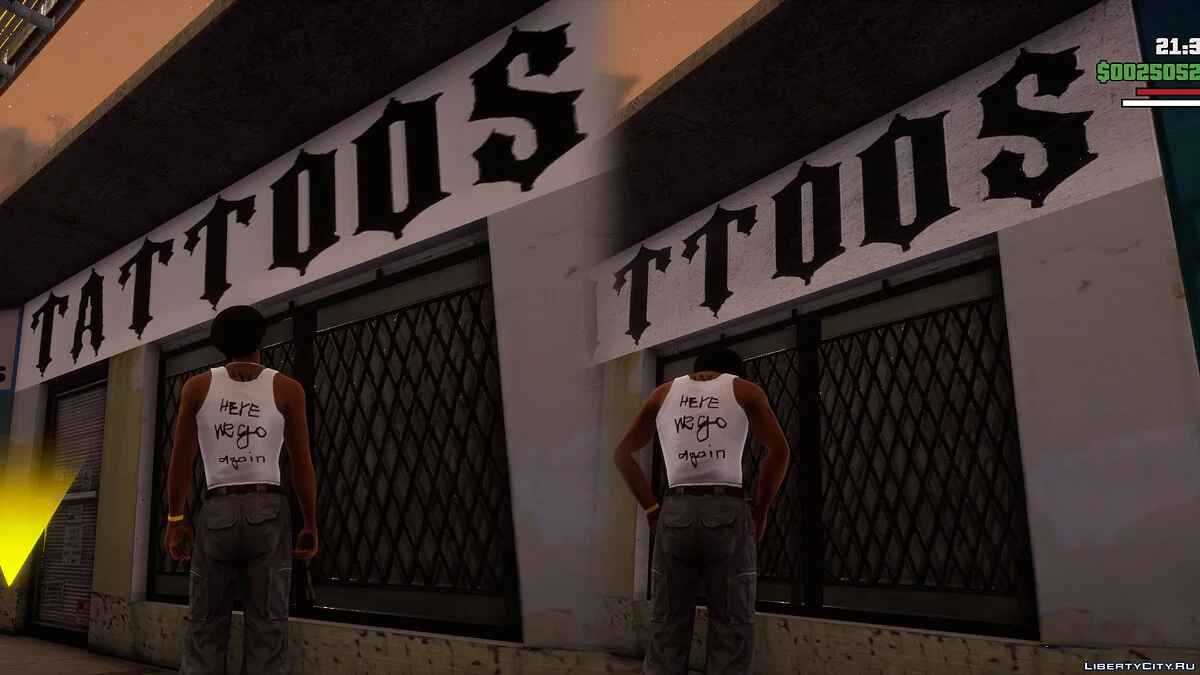 Улучшенные текстуры вывесок в Гантоне / GTA San Andreas: The Definitive Edition