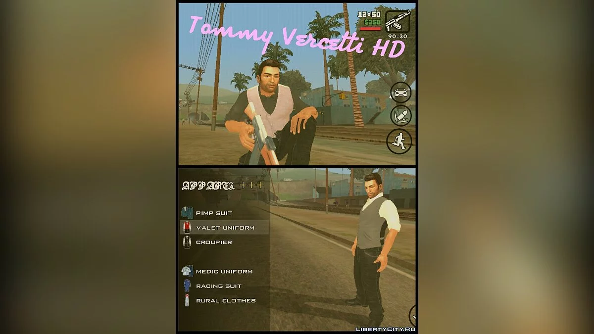 Томми Версетти в HD / GTA San Andreas (iOS, Android)