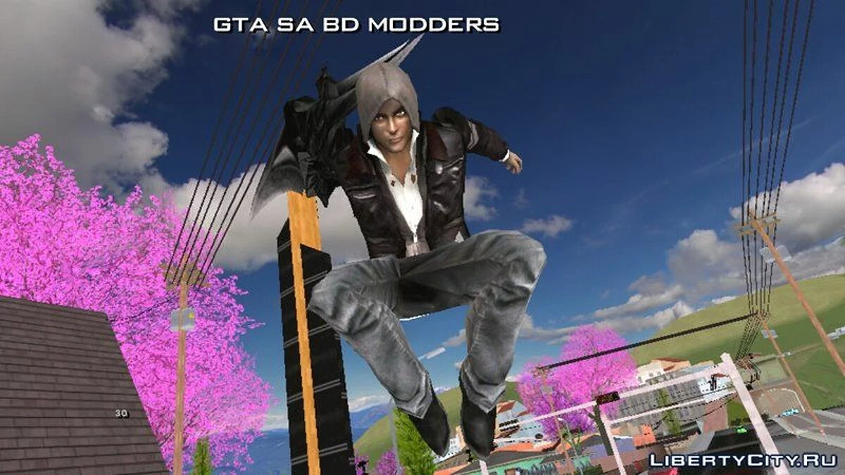 Алекс Мерсер с клинком из Прототипа / GTA San Andreas (iOS, Android)