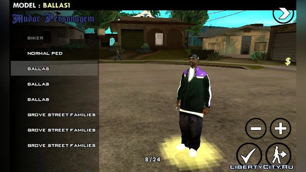 Новые скины для Балласов / GTA San Andreas (iOS, Android)