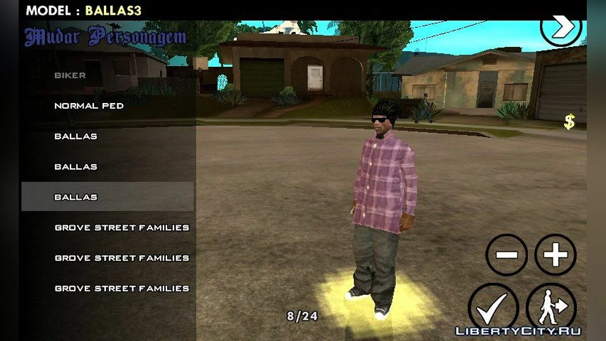 Новые скины для Балласов / GTA San Andreas (iOS, Android)