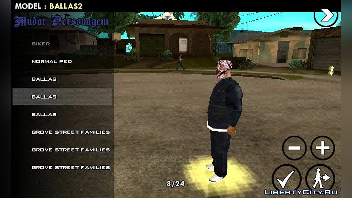 Новые скины для Балласов / GTA San Andreas (iOS, Android)