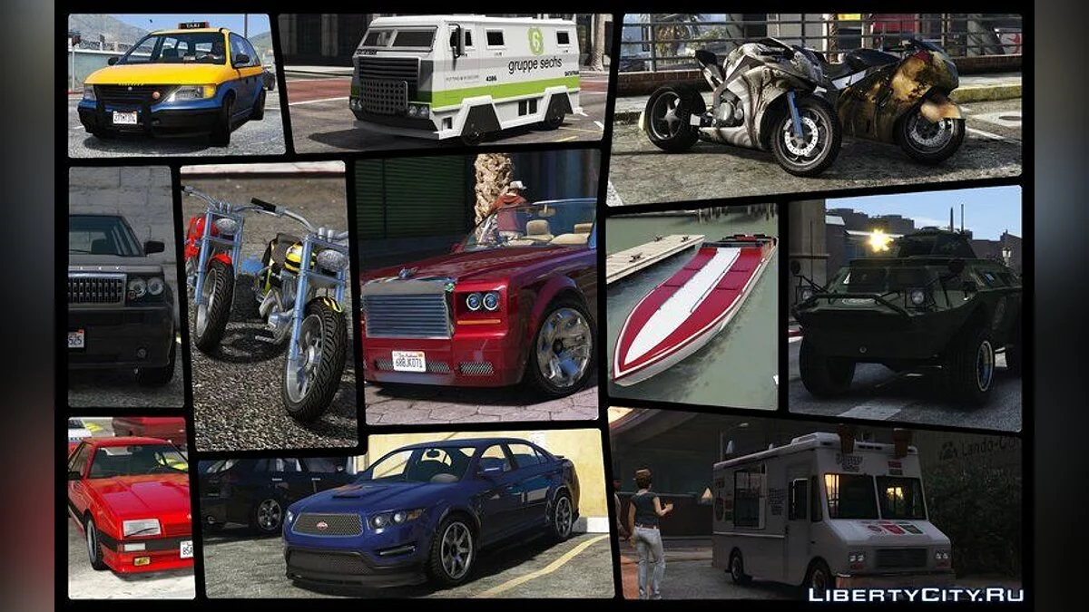 Полный пак транспорта из GTA 4 / GTA San Andreas (iOS, Android)