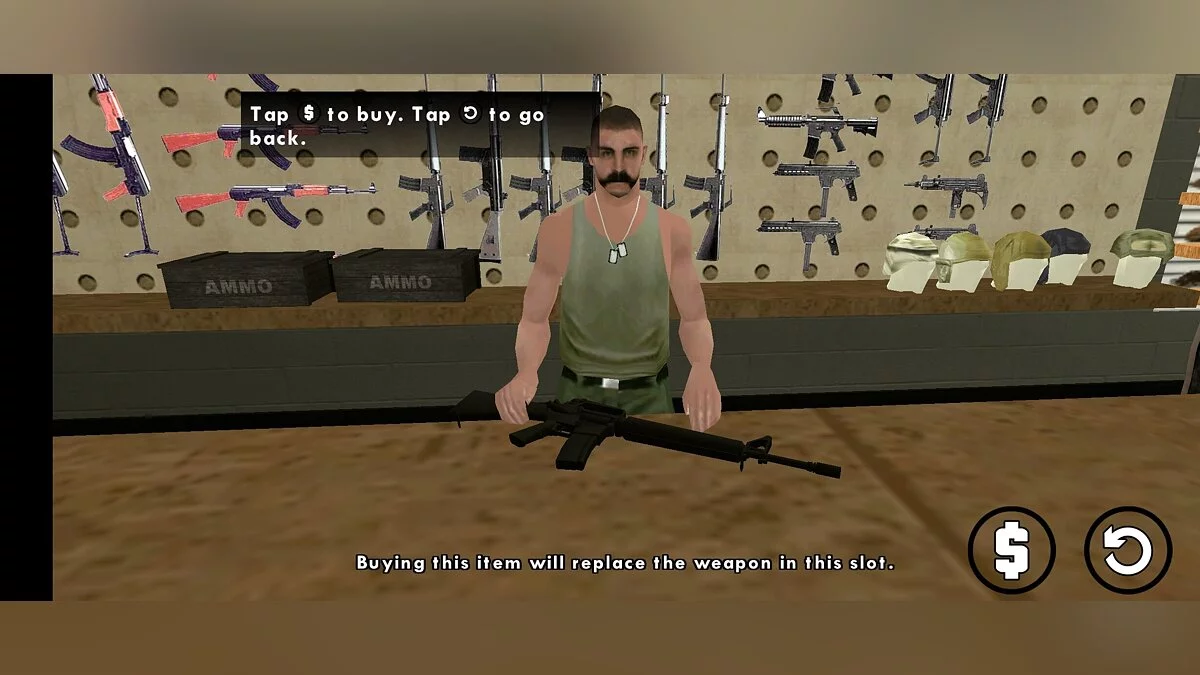 Коллекция оружия и транспортных средств в стиле SA / GTA San Andreas (iOS, Android)