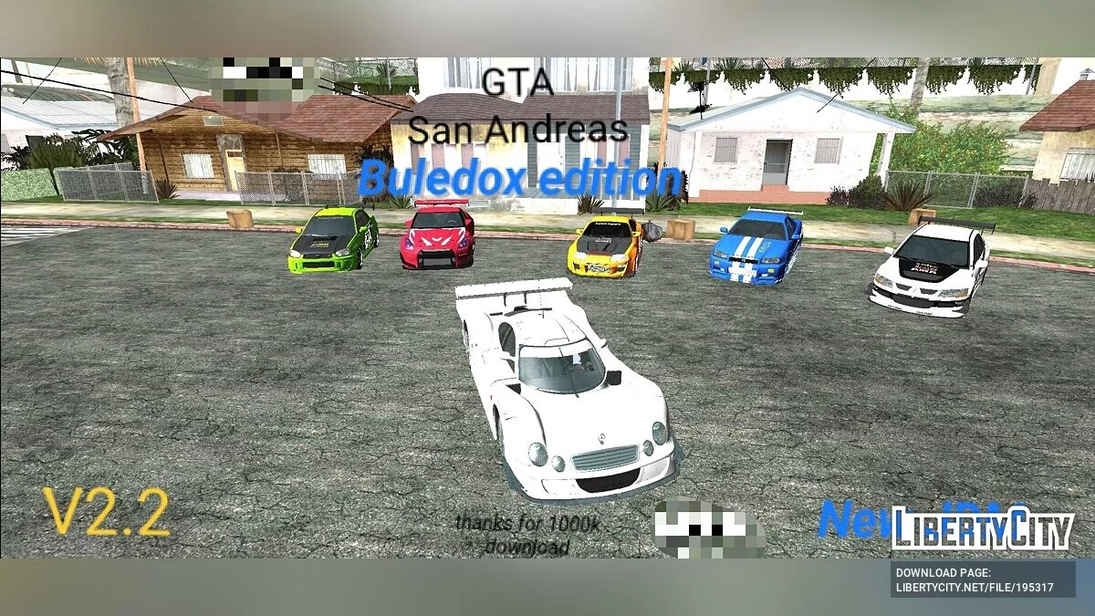 Bluedox Carpack Edition / GTA San Andreas (iOS, Android)