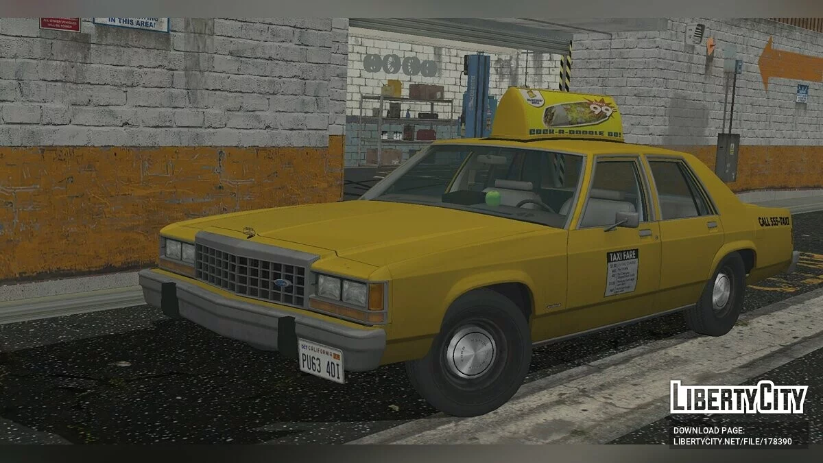 Ford LTD Crown Vic \'87 Taxi / GTA San Andreas (iOS, Android)