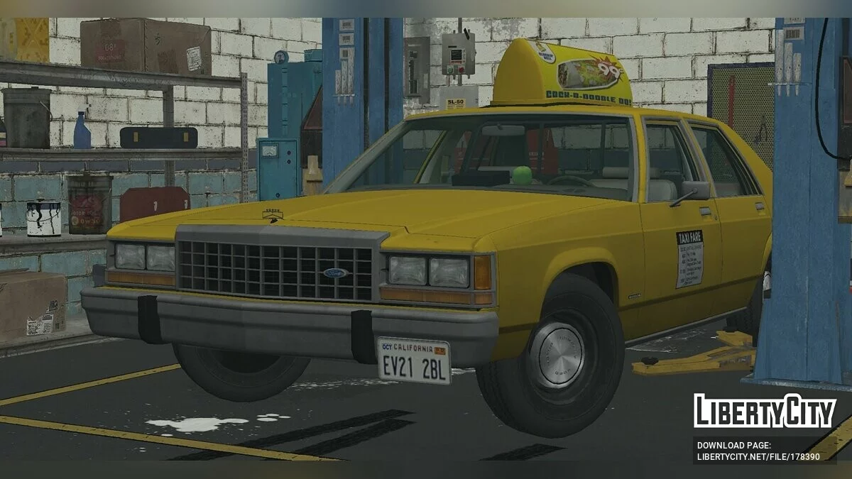 Ford LTD Crown Vic \'87 Taxi / GTA San Andreas (iOS, Android)