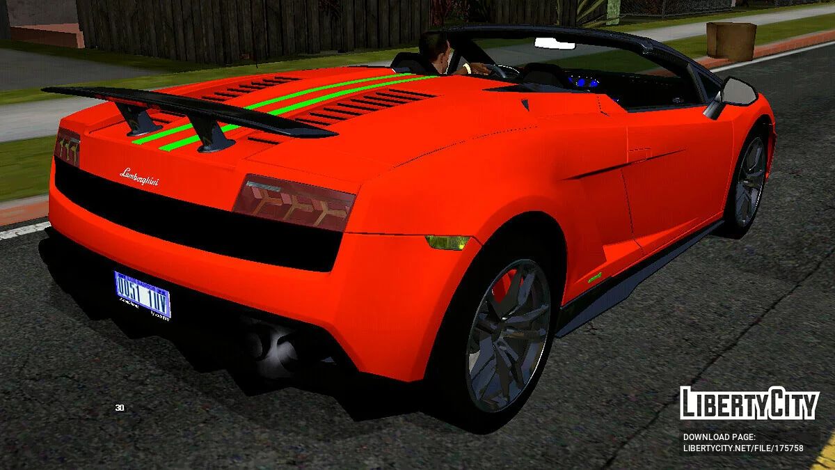 Lamborghini Gallardo Spyder Performante LP 570-4 2010 (только DFF) / GTA San Andreas (iOS, Android)