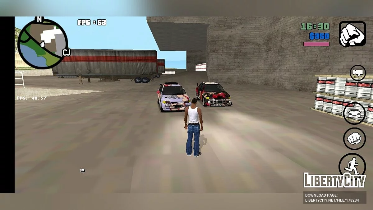 Mitsubishi Lancer Evolution 3 тюнингованный (DFF Only) / GTA San Andreas (iOS, Android)