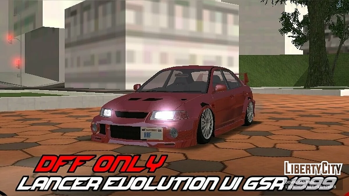 Mitsubishi Lancer Evolution 6 GSR 1999 / GTA San Andreas (iOS, Android)