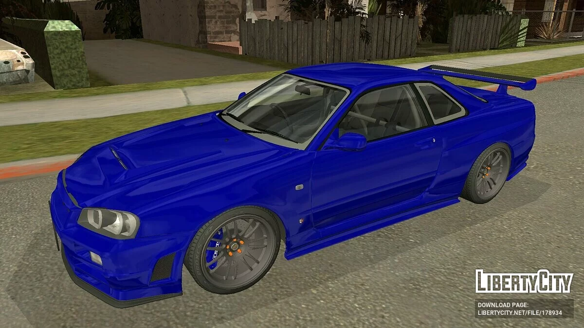 Nissan Skyline GT-R R34 2002 / GTA San Andreas (iOS, Android)