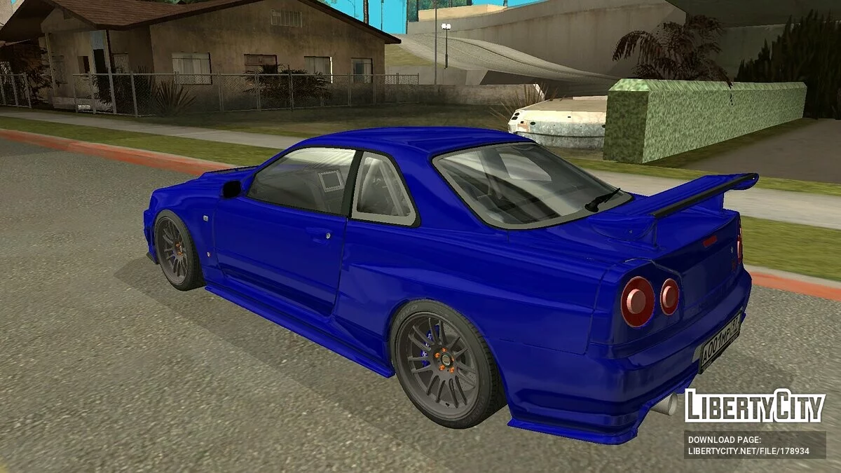 Nissan Skyline GT-R R34 2002 / GTA San Andreas (iOS, Android)