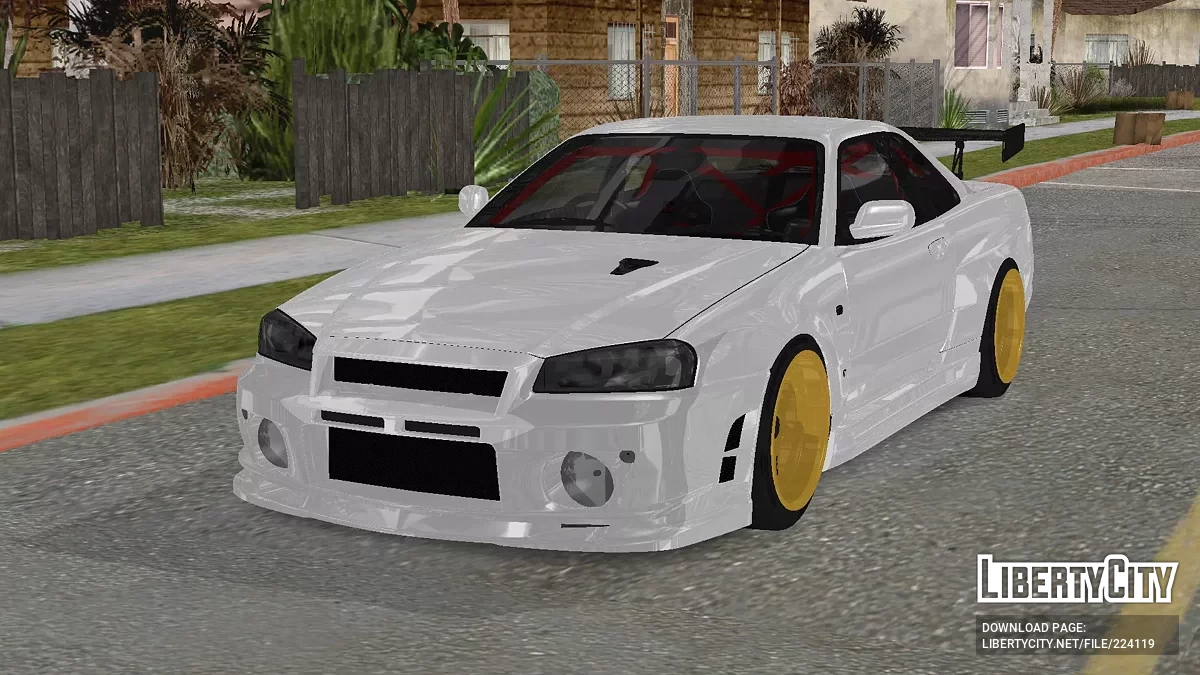 Nissan GTR-34 Abflug / GTA San Andreas (iOS, Android)