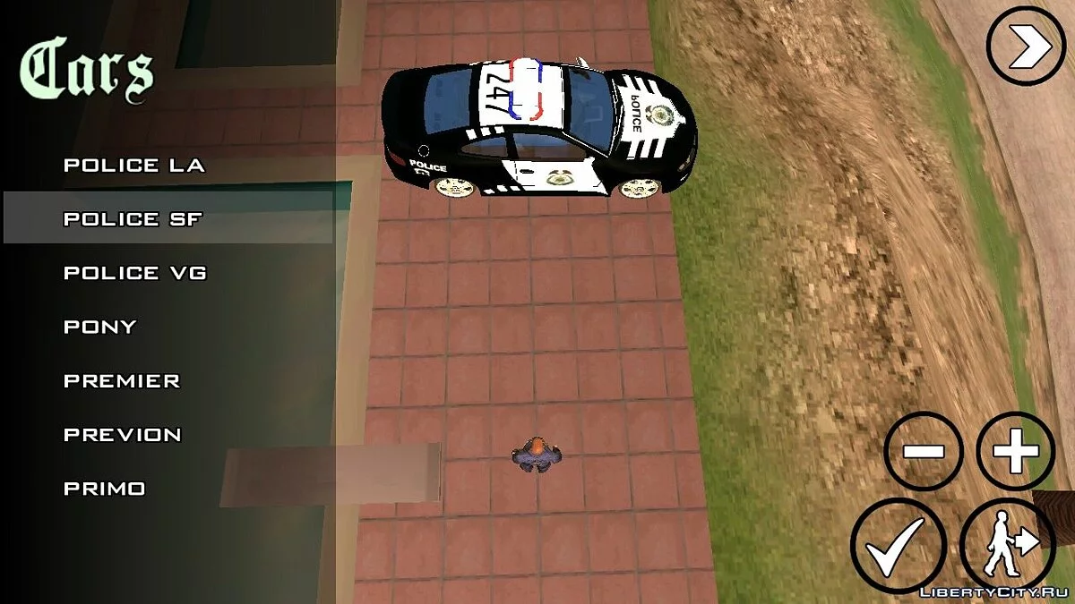 Pontiac GTO Police (NFS:MW) / GTA San Andreas (iOS, Android)