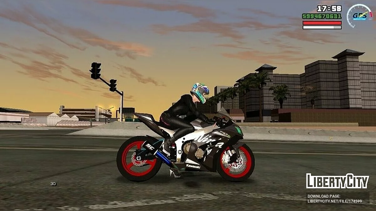 Звук ZX-10R SC / GTA San Andreas (iOS, Android)