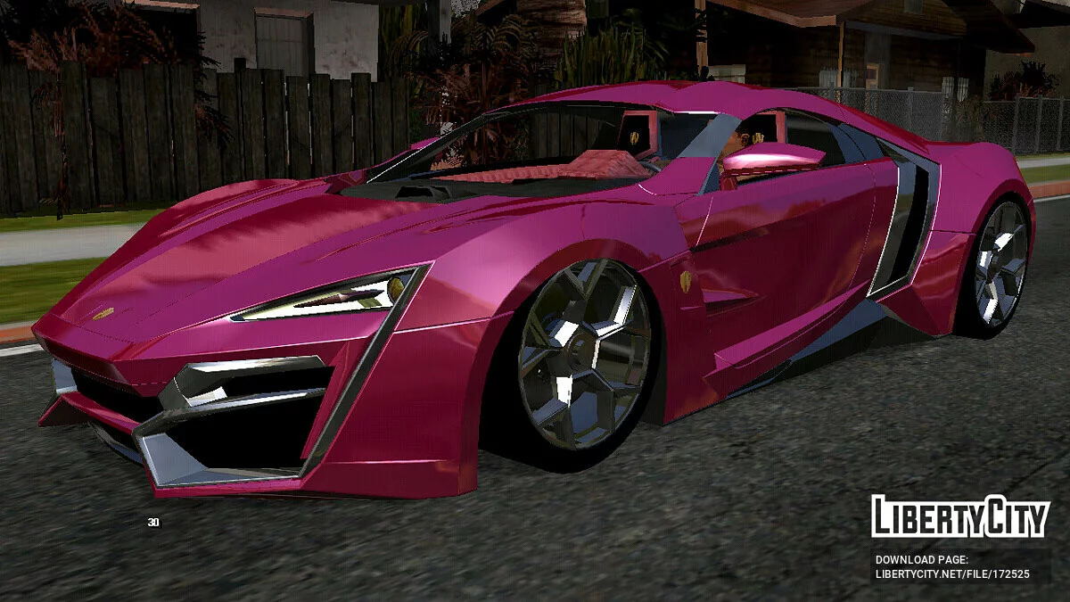 Lykan HyperSport (только DFF) / GTA San Andreas (iOS, Android)
