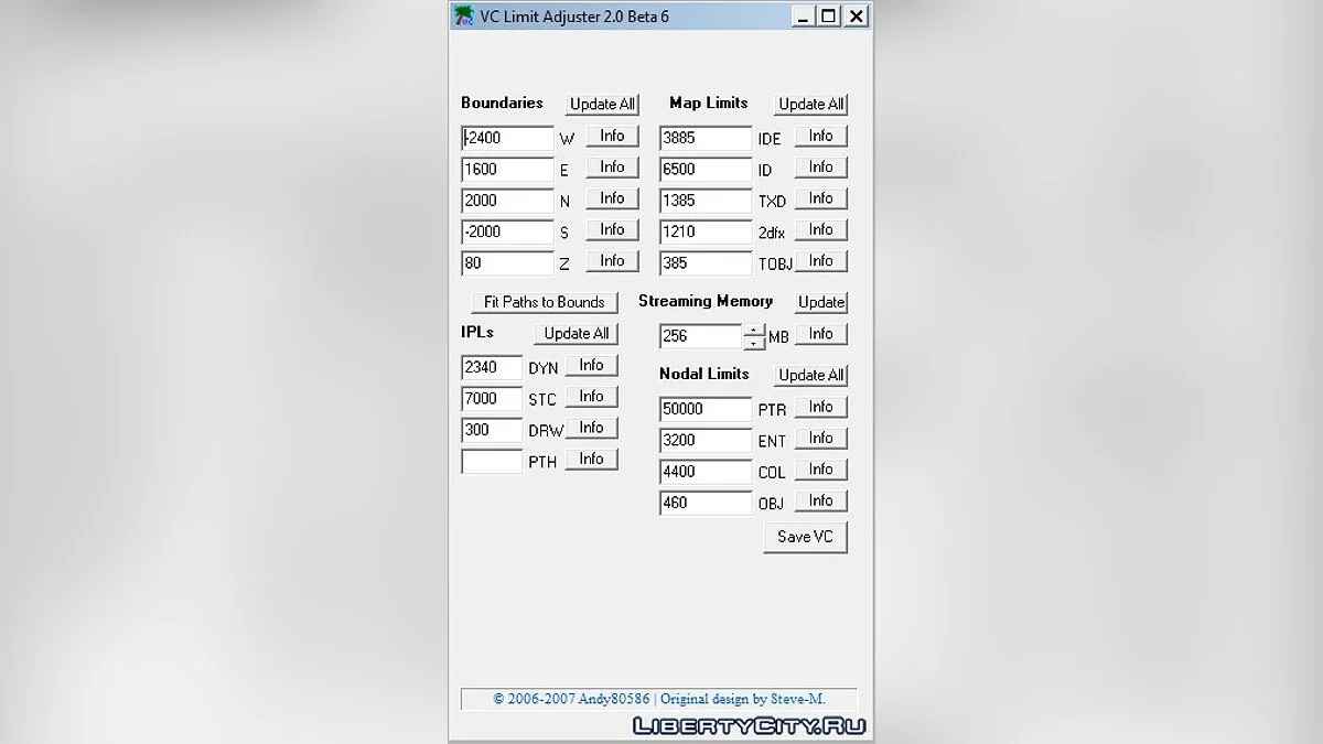 Limit Adjuster 2.0 / GTA Vice City