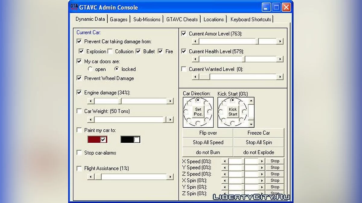 GTAVC Admin Console / GTA Vice City