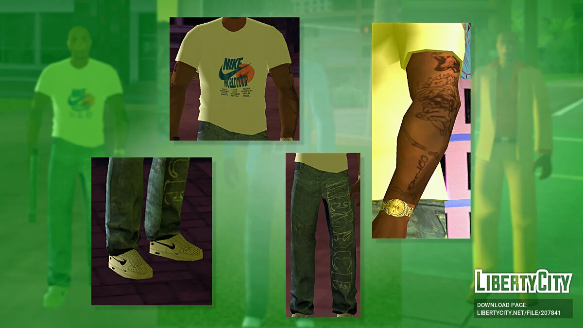 Скин Тупака (2Pac) / GTA Vice City Stories