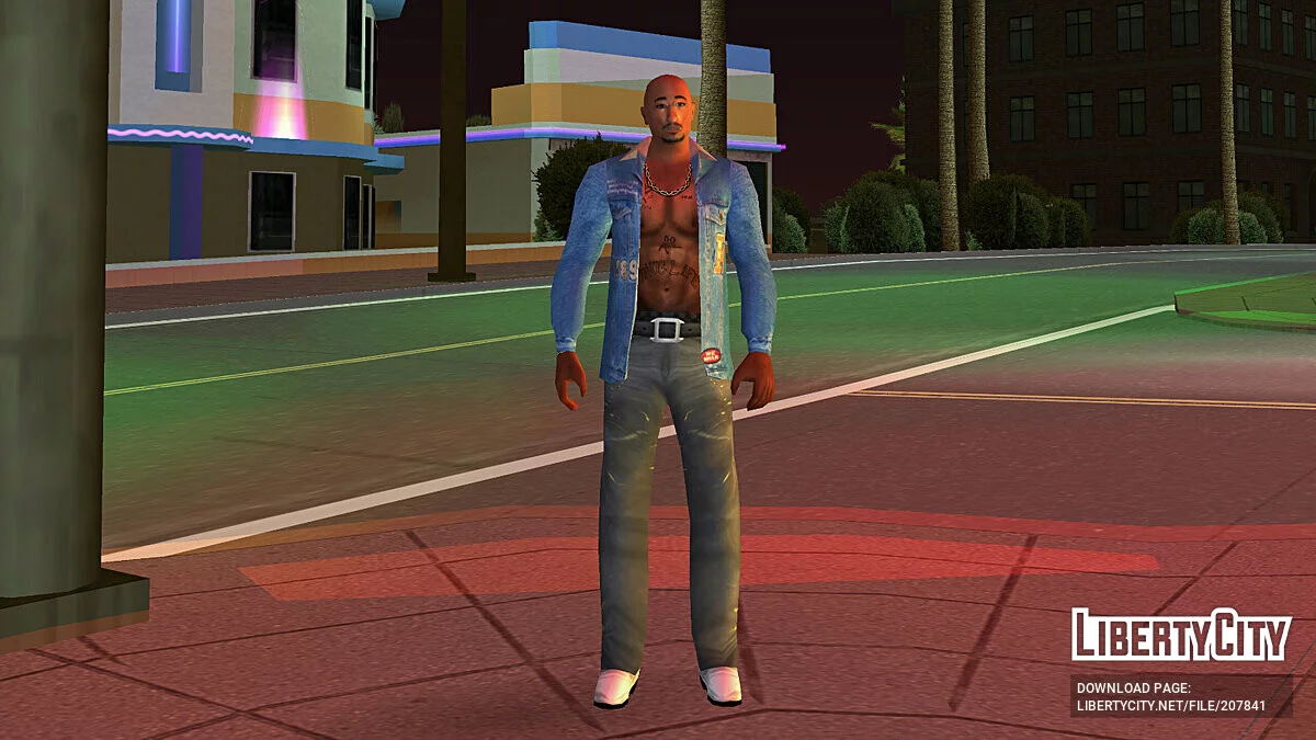 Скин Тупака (2Pac) / GTA Vice City Stories