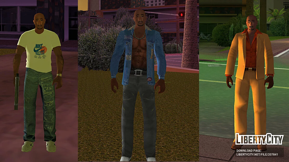 Скин Тупака (2Pac) / GTA Vice City Stories