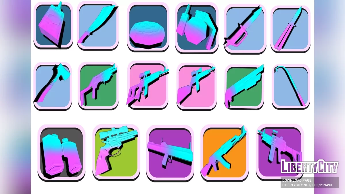 Классический HUD в стиле Vice City / GTA Vice City Stories