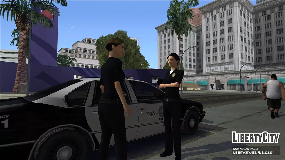 Скин-пак девушек полицейского департамента Лос-Сантоса / GTA San Andreas