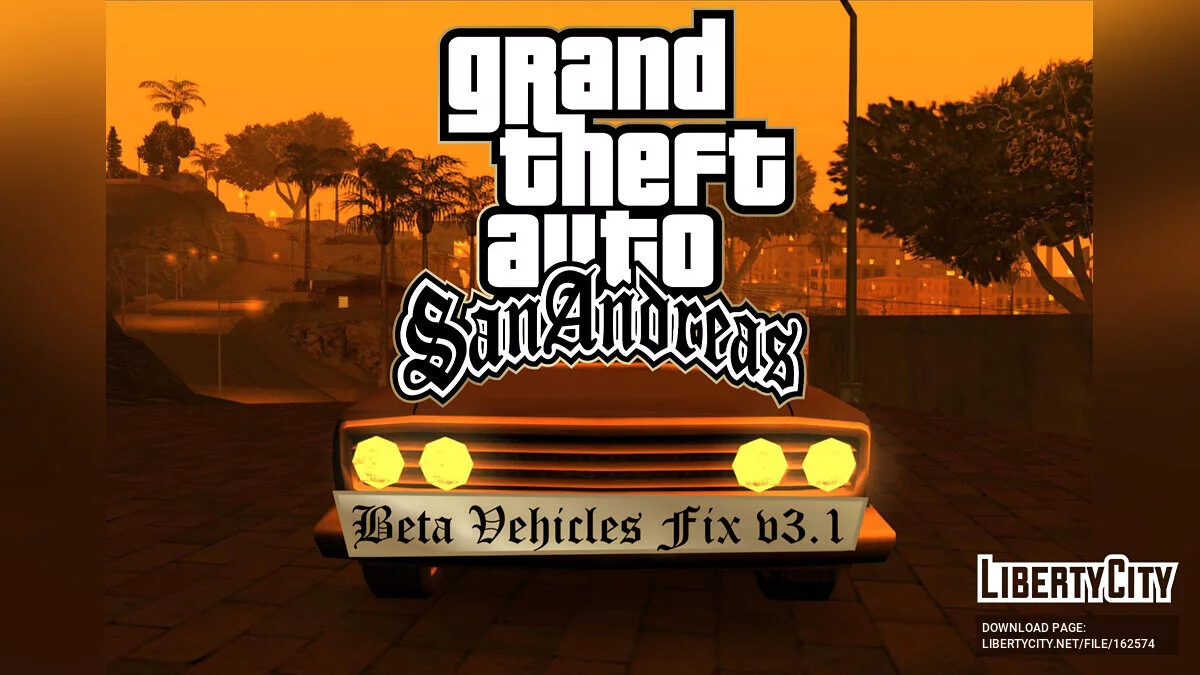 Beta Vehicles FIX v3.1 / GTA San Andreas